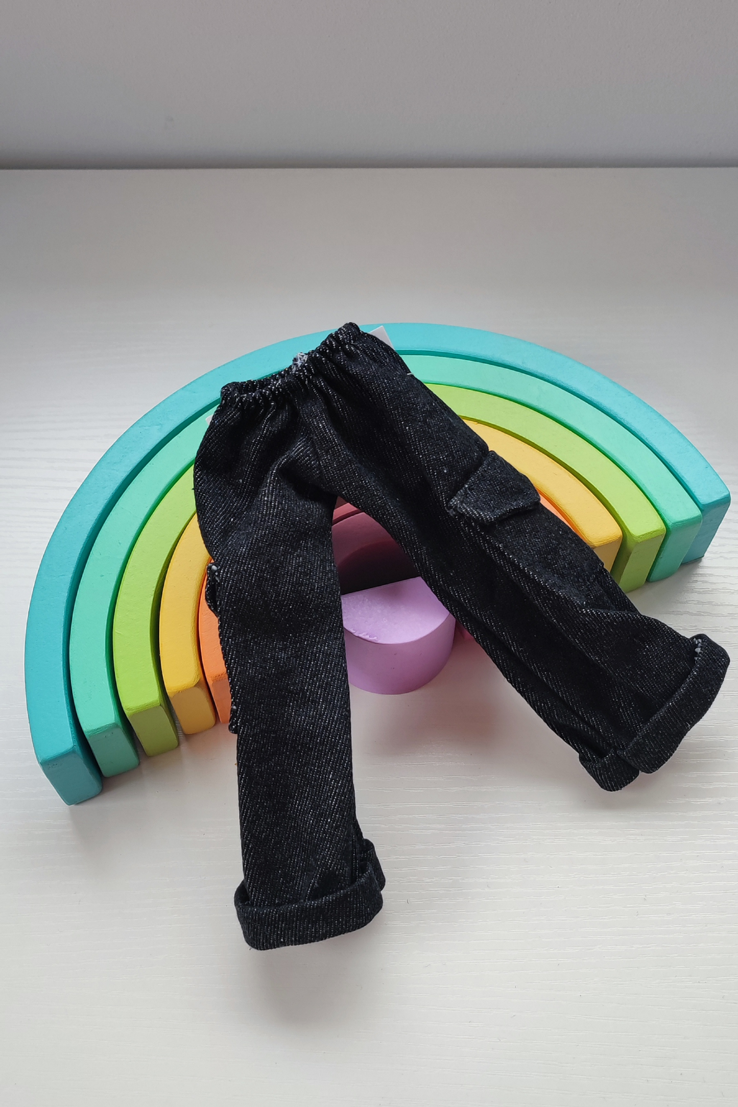 OFERTA: Conjunto Sudadera Azul + Vaquero cargo negro