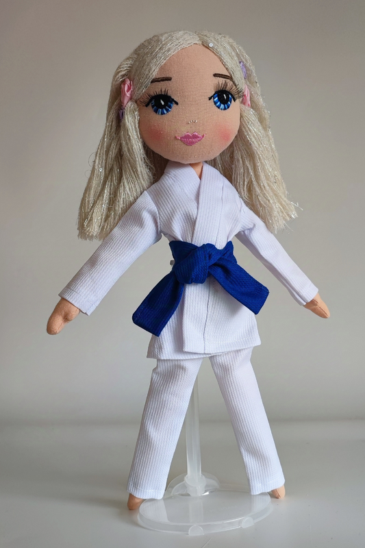 Muñeca Judo, Karate y Taekwondo