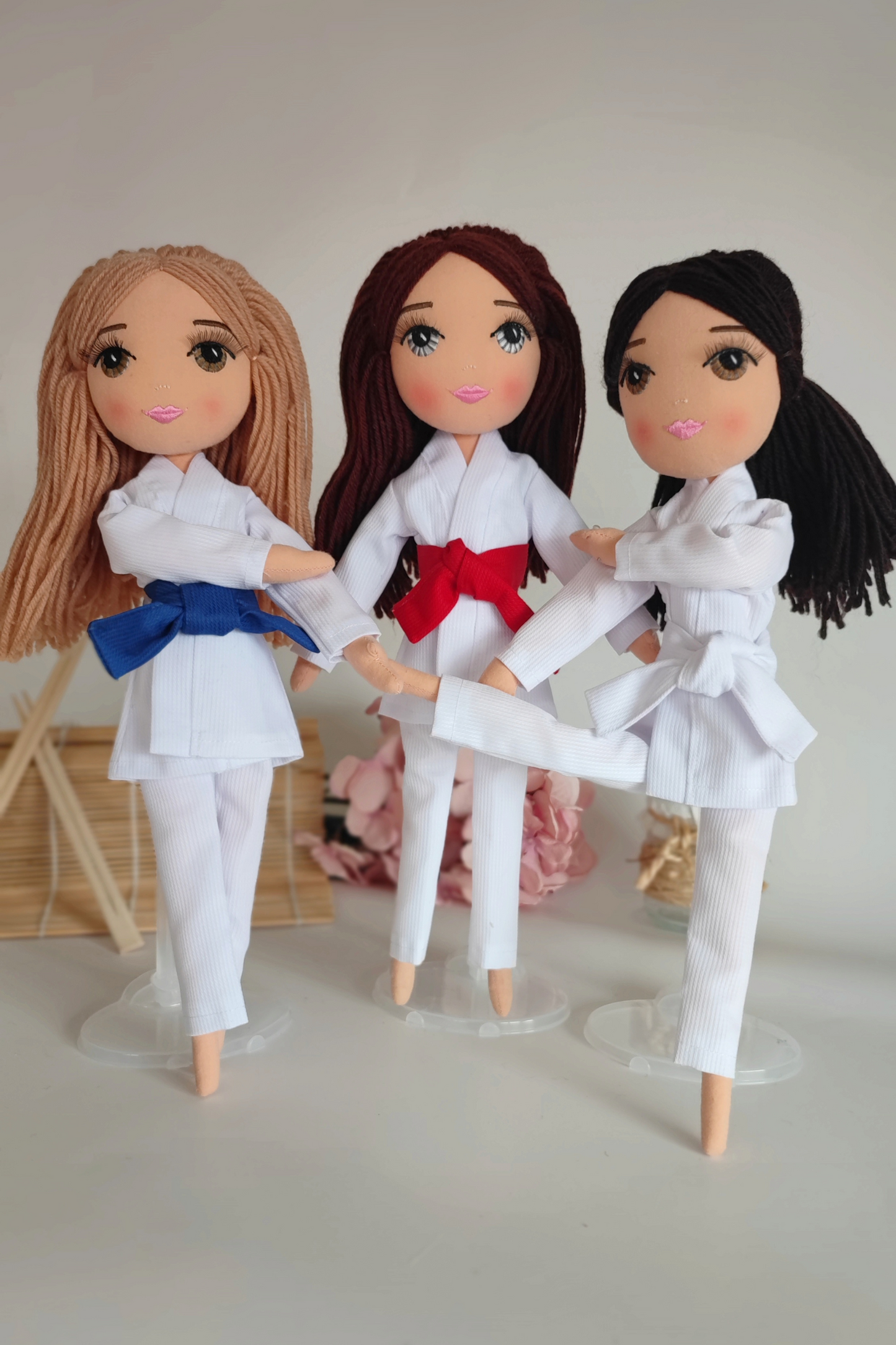 Muñeca Judo, Karate y Taekwondo
