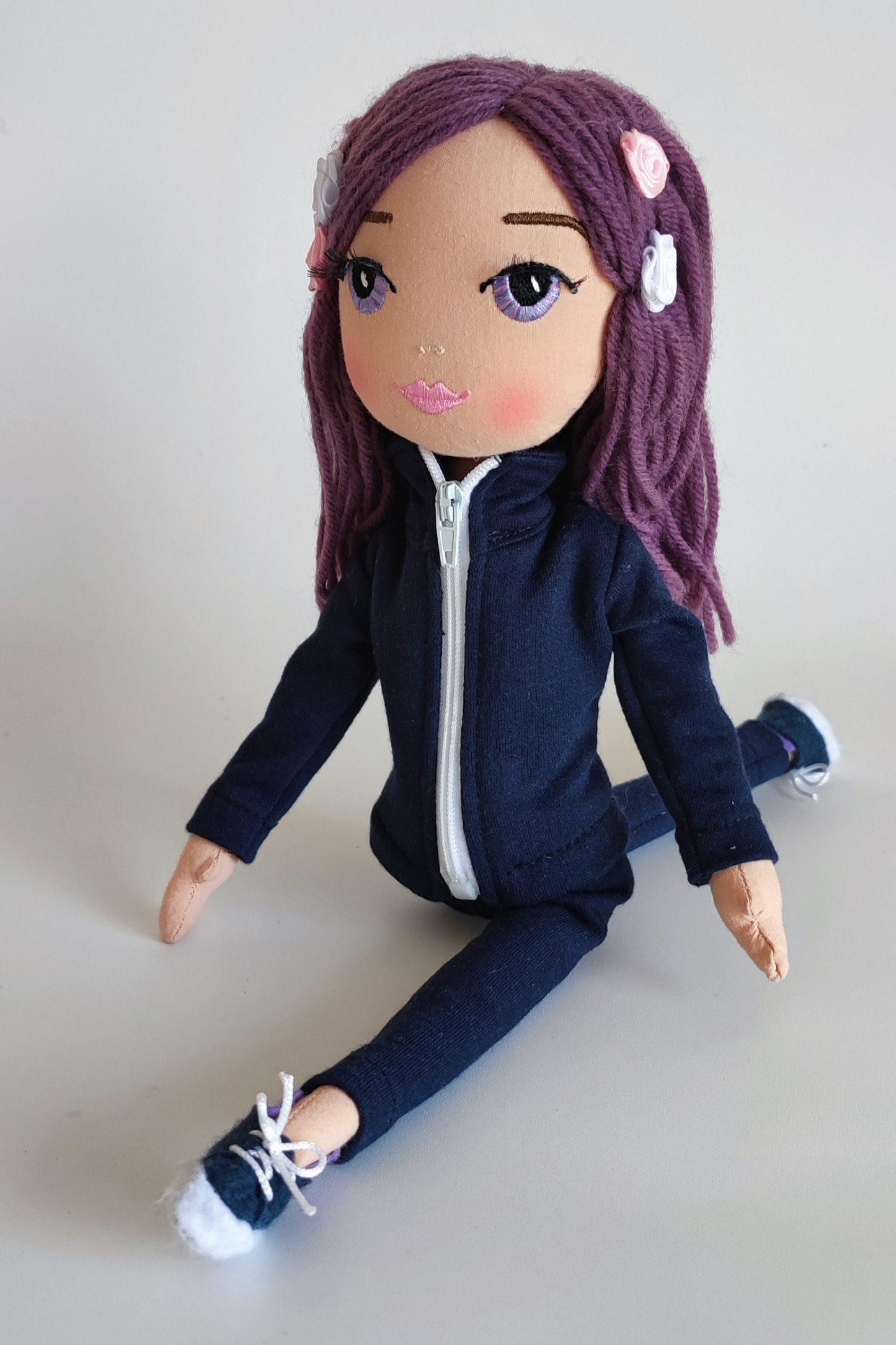 Muñeca Gimnasta: Pelo Morado