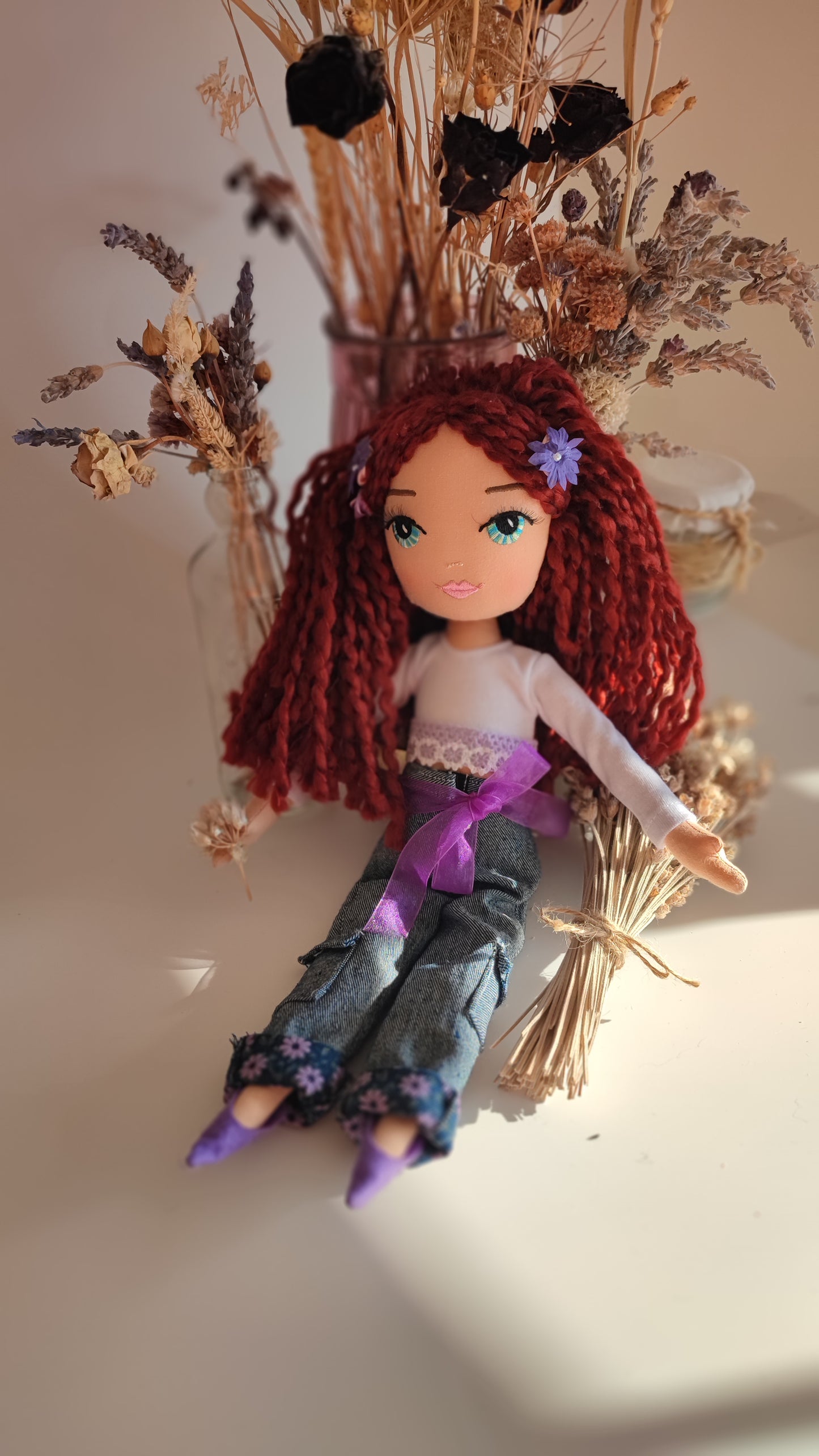 muneca Violeta closeup