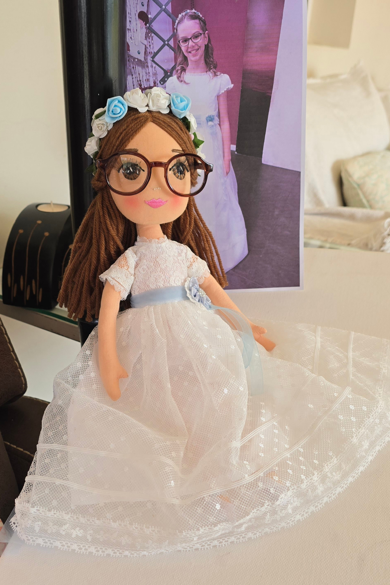 Muñeca de comunión personalizada