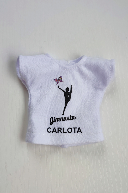 Personaliza la camiseta del Pack Gimnasta con el nombre