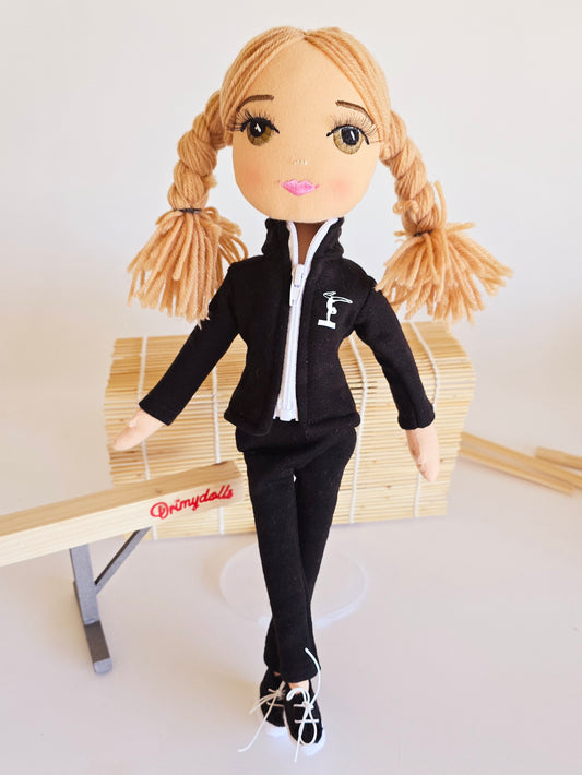 Muñeca Gimnasta Personalizada + Barra Artística