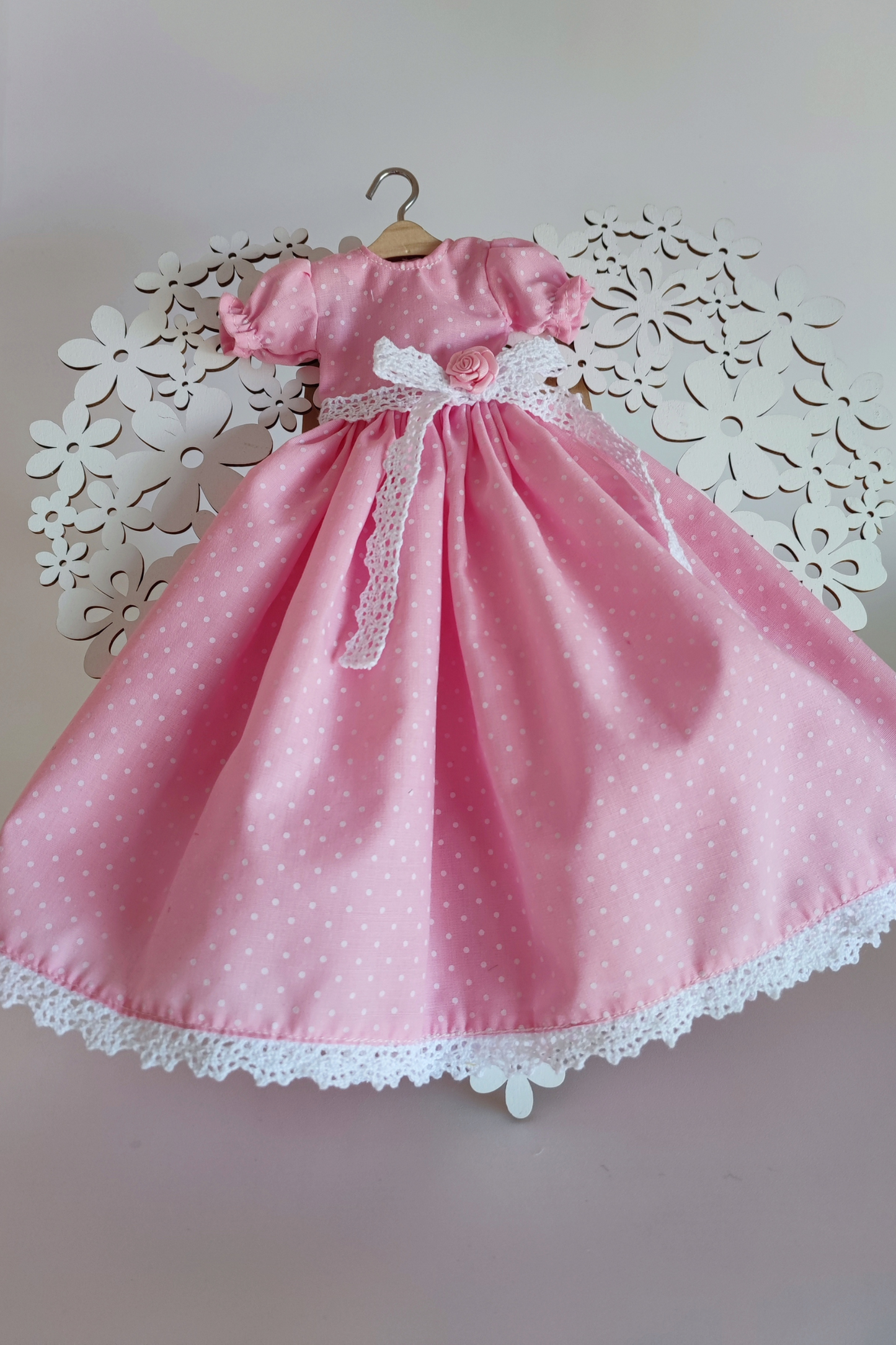 Vestido de muñeca Provenza rosa Drimydolls