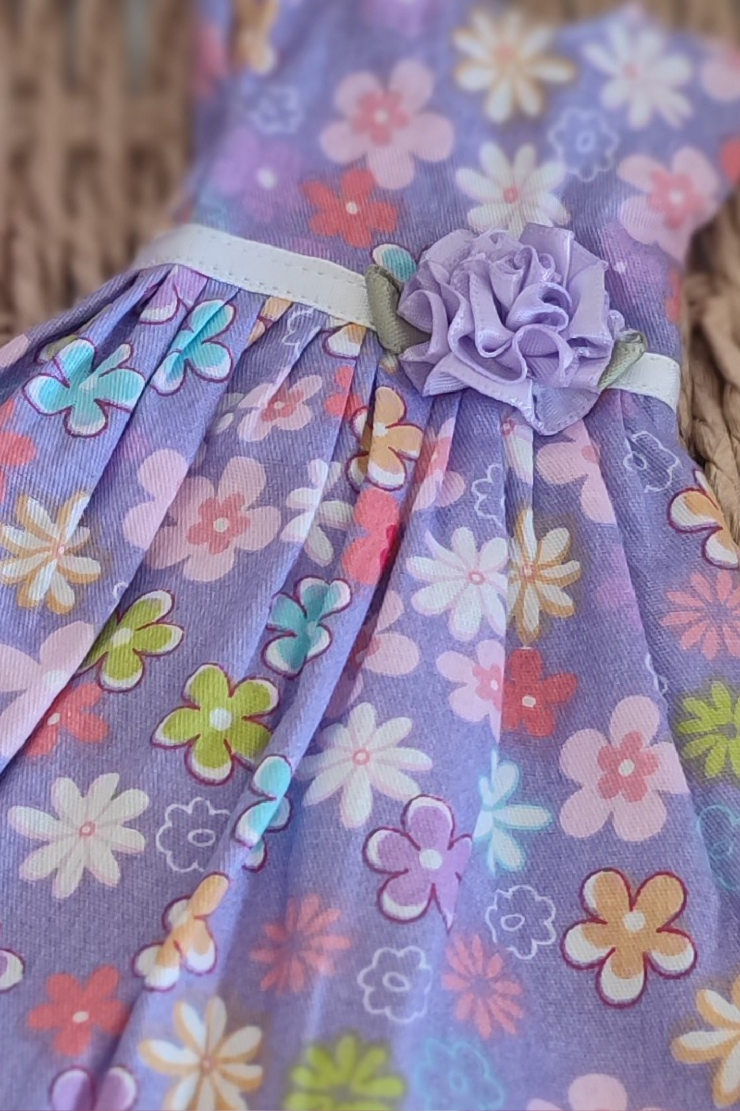 Vestido de muñeca morada Provenza Drimydolls