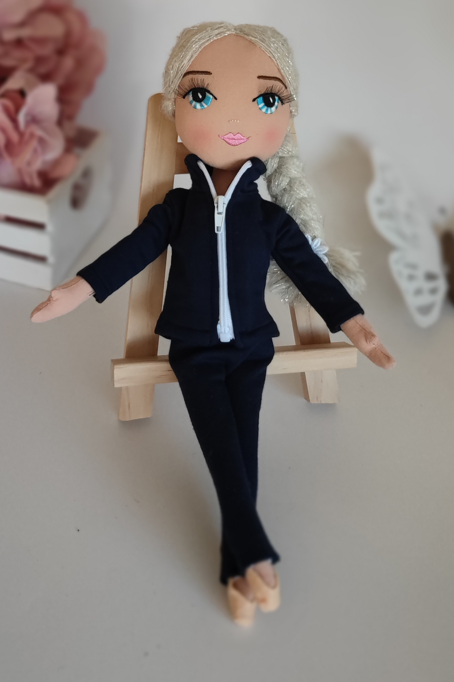 Muñeca Gimnasta: Trenza Rubia