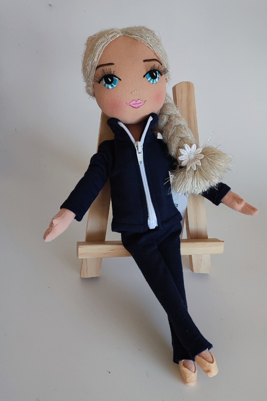 Muñeca Gimnasta: Trenza Rubia