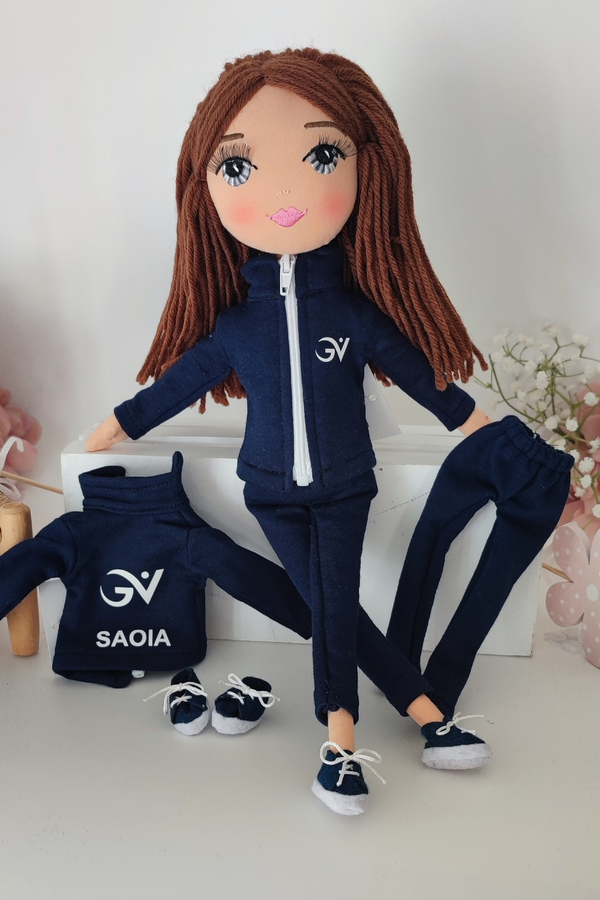 muñeca gimnasta articulada