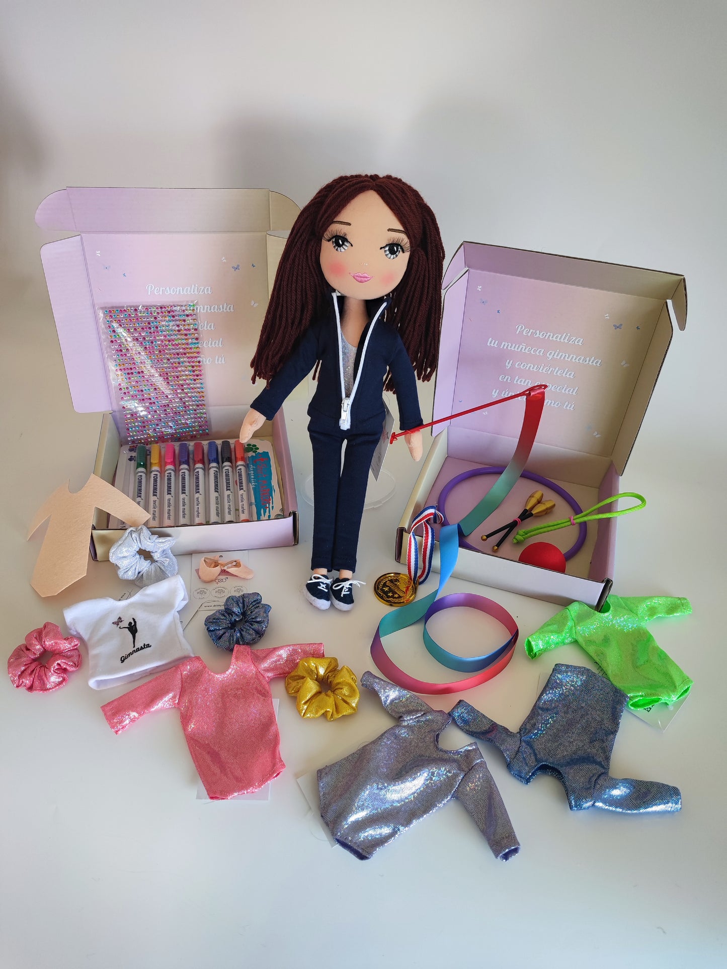 OFERTA: Pack Completo Drimydolls: Muñeca Gimnasta + Pack Gimnasta + Pack Aparatos Rítmica + Maillot y Coletero