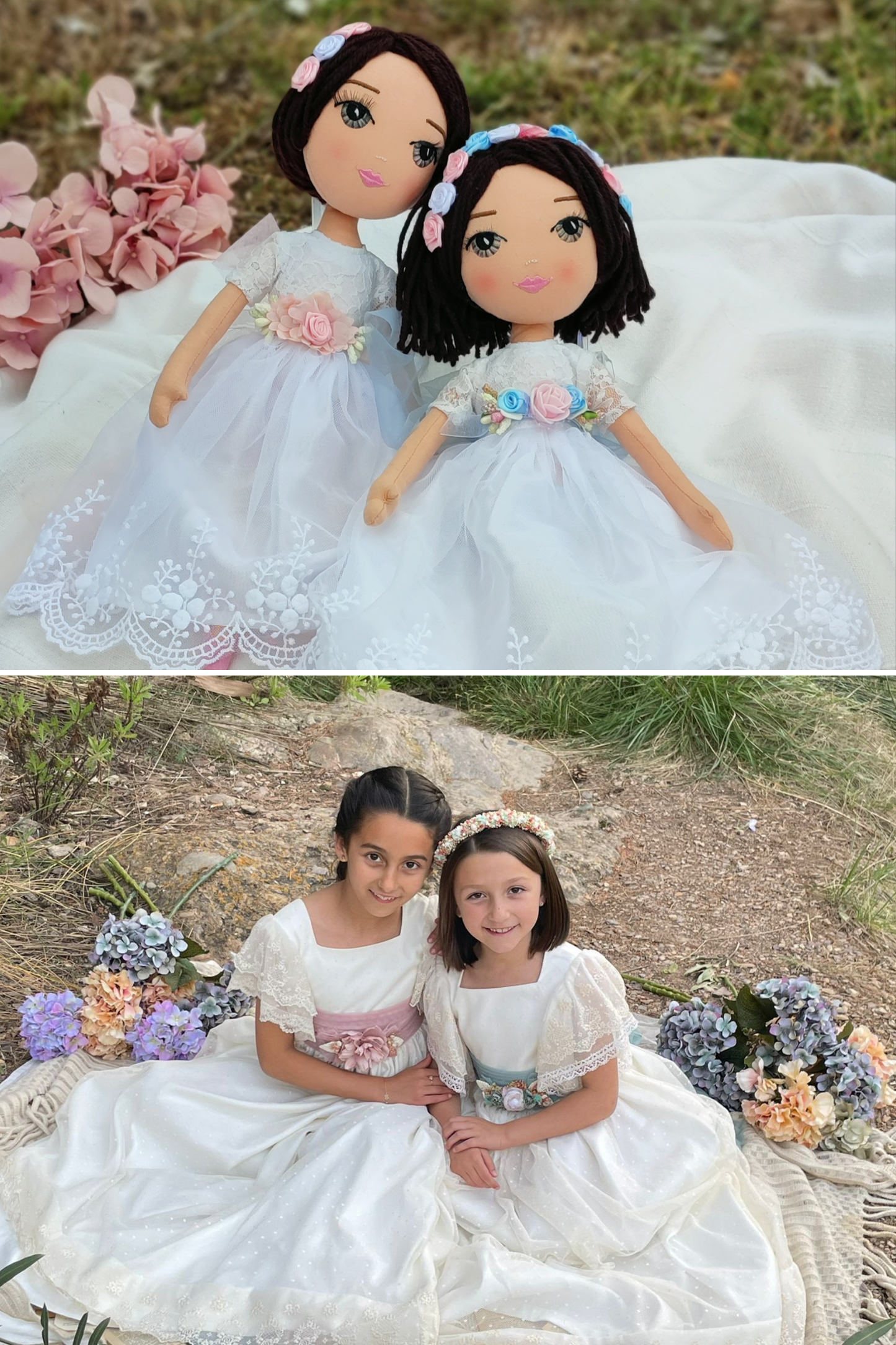 Muñeca de comunión personalizada